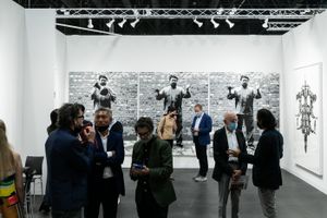 [Ai Weiwei][0], [<a href='/art-galleries/chambers-fine-art/' target='_blank'>Chambers Fine Art</a>][1], The Armory Show, New York (9–12 September 2021). Courtesy Ocula. Photo: Charles Roussel.


[0]: https://ocula.com/artists/ai-weiwei/
[1]: /art-galleries/chambers-fine-art/